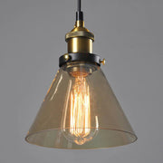 Antique Glass Pendant Light – Vintage Art Deco Hanging Lamp