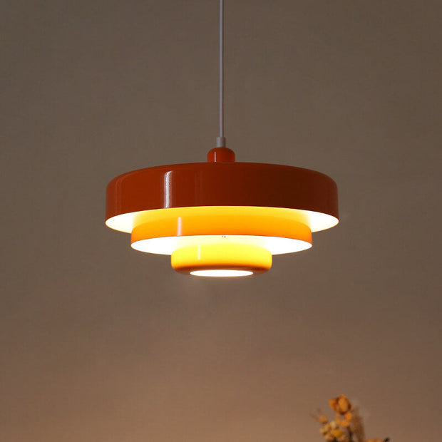 Vintage Multi-Layered Pendant Light – A Fusion of Modern Elegance & Retro Charm