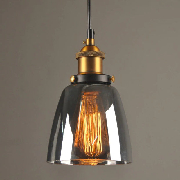 Antique Glass Pendant Light – Vintage Art Deco Hanging Lamp