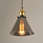 Antique Glass Pendant Light – Vintage Art Deco Hanging Lamp