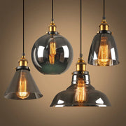 Antique Glass Pendant Light – Vintage Art Deco Hanging Lamp