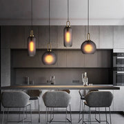 GlowNest – Refined Glass Pendant for Ambient Interiors