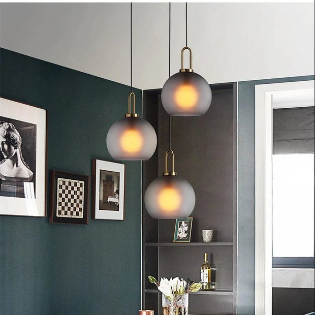 GlowNest – Refined Glass Pendant for Ambient Interiors