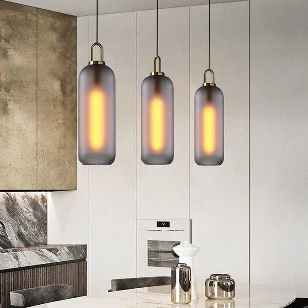 GlowNest – Refined Glass Pendant for Ambient Interiors