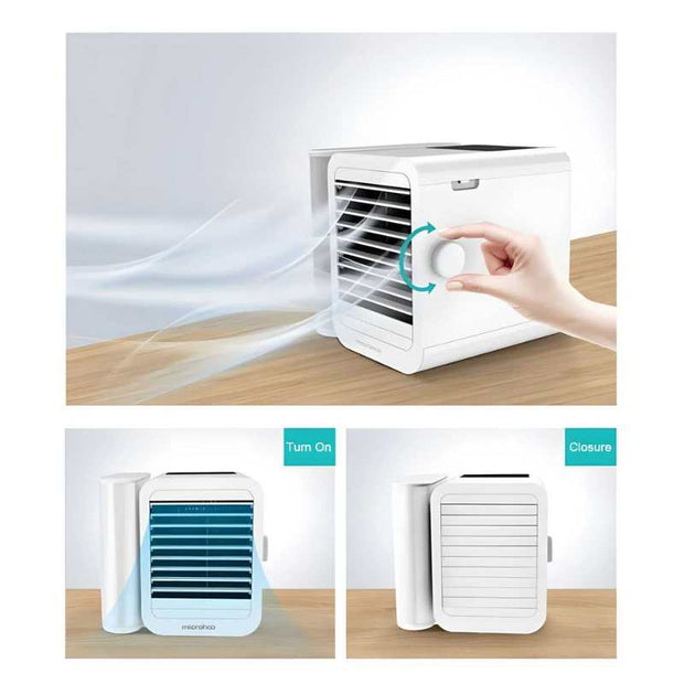 Portable MicroCool Mini Air Conditioner – 1000ml Tank, 99-Speed Fan & Air Purifier